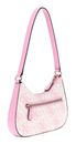 GUESS Ruma Mini Top Zip Shoulder Bag Pink Logo