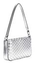 GUESS Twiller Mini Top Zip Shoulder Bag Silver GUESS Twiller Mini Top Zip Shoulder Bag Silver