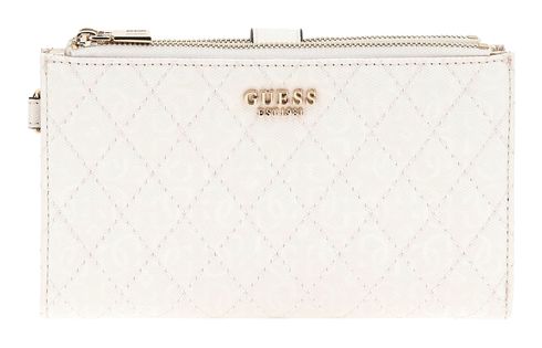 GUESS Geldbörse Yarmilla SLG Double Zip Organizer White | modeherz
