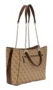 GUESS Noreen Girlfriend Carryall S Latte Logo / Brown GUESS Noreen Girlfriend Carryall S Latte Logo / Brown