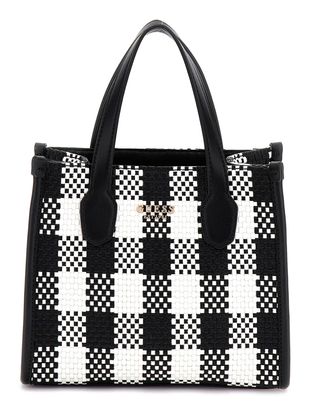 GUESS Silvana 2 Compartment Mini Tote XS Black Multi