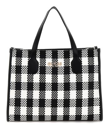 GUESS Silvana 2 Compartment Mini Tote Black Multi