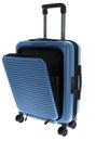 MANDARINA DUCK Tank Case Cabin Trolley With Front Pocket XS China Blue MANDARINA DUCK Tank Case Cabin Trolley With Front Pocket XS China Blue