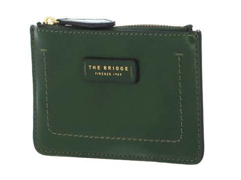 THE BRIDGE Fiona Credit Card Case Verde Inglese abb. Oro