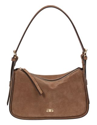 abro Leather Suede Shoulder Bag Best Friend Camel