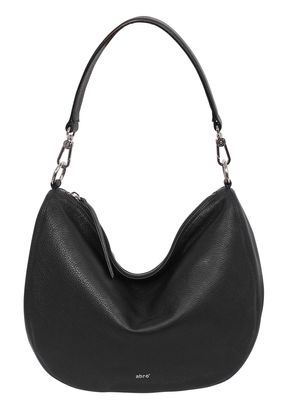 abro Leather Dalia Hobo Bag Mina Black / Nickel