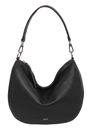 abro Leather Dalia Hobo Bag Mina Black / Nickel