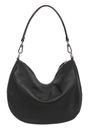 abro Leather Dalia Hobo Bag Mina Black / Nickel