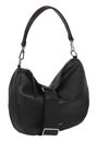 abro Leather Dalia Hobo Bag Mina Black / Nickel