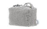 LIU JO Sera Hobo Bag XS Pearl Grey Metalizz