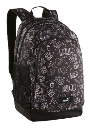 PUMA Academy Backpack Puma Black-B&W Graphic AOP