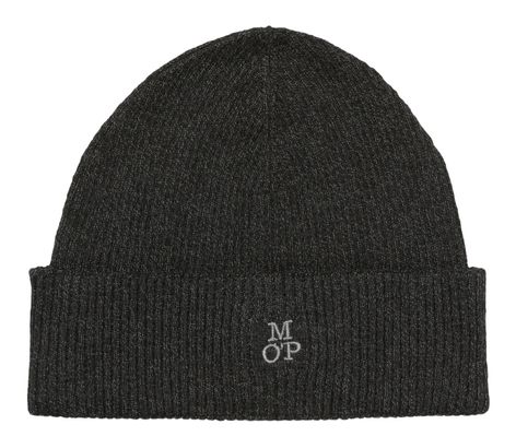 Marc O'Polo Knitted Hat 50-Years Heritage Rib Black