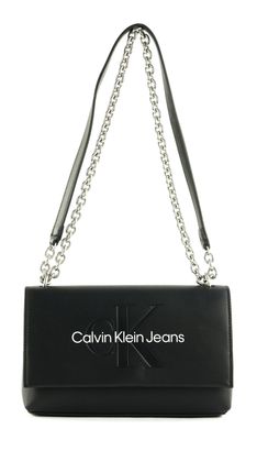 Calvin Klein CKJ Sculpted EW Flap With Chain 25 Mono Black / Neutral