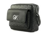 Calvin Klein Re-Lock Camera Bag Mono Black Monogram Pu