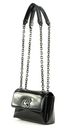 Calvin Klein Re-Lock SM Shoulder Bag Shiny CK Black Calvin Klein Re-Lock SM Shoulder Bag Shiny CK Black