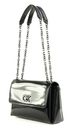 Calvin Klein Re-Lock Conv Shoulder Bag Shiny CK Black