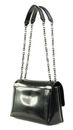 Calvin Klein Re-Lock Conv Shoulder Bag Shiny CK Black