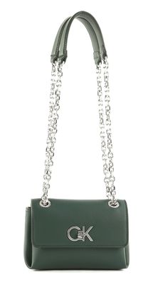 Calvin Klein Re-Lock Sm Conv Shoulder Bag Palm Green