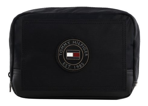 TOMMY HILFIGER TH Texture Block Washbag Black