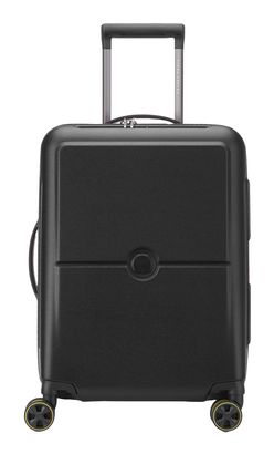 DELSEY PARIS Turenne 2.0 4 Double Rolls Cabin Trolley Slim Line 55 XS Black