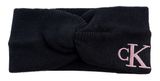 Calvin Klein CKJ Monogram Embro Headband Black / Dusty Rose