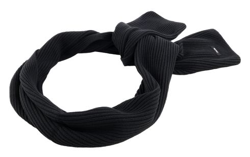 Calvin Klein Classic Cotton Rib Scarf CK Black