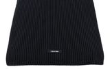 Calvin Klein Classic Cotton Rib Scarf CK Black