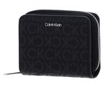 Calvin Klein CK Must Zip Around Wallet Black Monogram Pu Calvin Klein CK Must Zip Around Wallet Black Monogram Pu