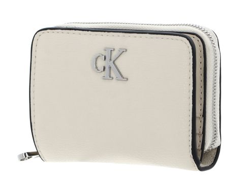 Calvin Klein CKJ Minimal Monogram Zip Around Wallet Birch