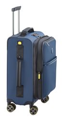 Chariot Cabine Delsey Paris 4 Doubles Roues – Slim Ligne 55, Bleu Zinc, Coque Rigide