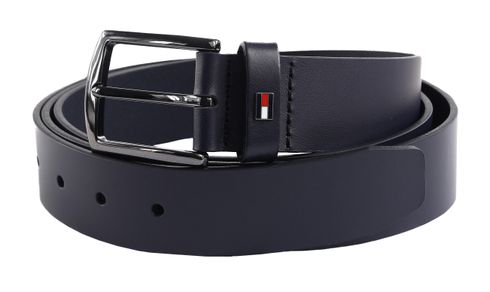 TOMMY HILFIGER Denton Leather Belt 3.5 EXT W130 Space Blue