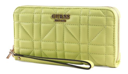 GUESS Assia SLG Zip Around Wallet L Chartreuse