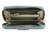 GUESS Laurel SLG Medium Zip Around Wallet Light Blue Logo GUESS Laurel SLG Medium Zip Around Wallet Light Blue Logo