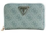 GUESS Laurel SLG Medium Zip Around Wallet Light Blue Logo GUESS Laurel SLG Medium Zip Around Wallet Light Blue Logo