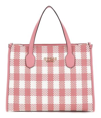 GUESS Silvana 2 Compartment Mini Tote Pink Multi