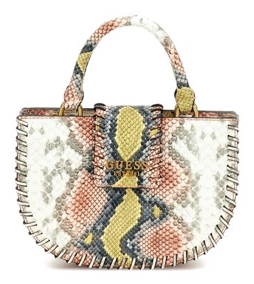 GUESS Libera Mini Satchel Coral Multi