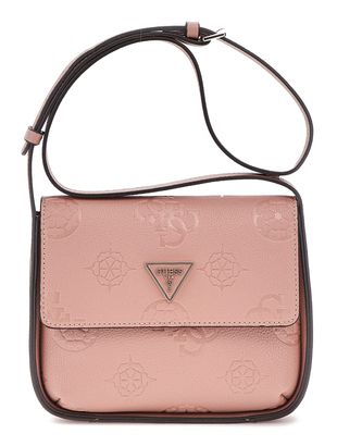 GUESS Keandra Crossbody Flap Rosewood Logo