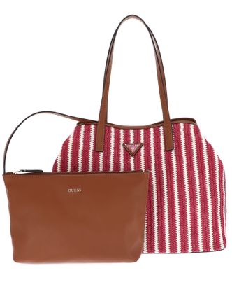 GUESS Vikky II 2 in 1 Tote Bag L Red Multi