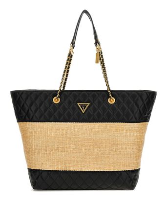 GUESS Delfa Tote Natural / Black