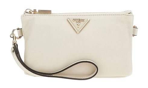 GUESS Latona Mini Tri Compartment Top Zip Taupe