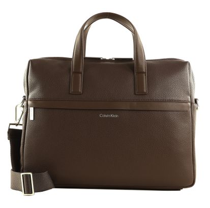 Calvin Klein CK Must Laptop Bag Java Brown Pebble