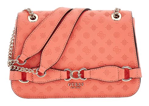 GUESS Arlena Logo Convertible Xbody Flap Coral Logo