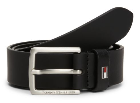 TOMMY HILFIGER Leather Belt Kids W85 Black