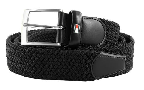 TOMMY HILFIGER New Adan Belt 3.5 W90 Black