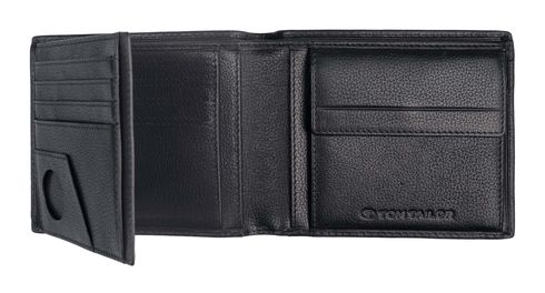 Portafoglio Uomo Tom Tailor 'Ron' In Vera Pelle, Piccolo E Compatto. Con Protezione RFID, 6 Scomparti Per Carte E Taschina Per Monetine. Stile Classico.