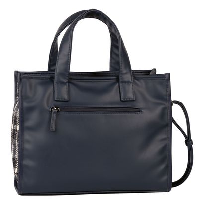 Gabor Bags Lexie Damen Shopper, Mittelgroß, Blau – Mit Reißverschluss, Abnehmbarem Schultergurt & Platz Für DIN A4
