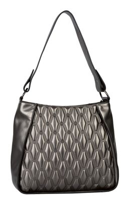 Gabor Benira Hobo Bag M Metallic Grey