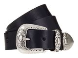 Vanzetti 35mm Leather Belt With Fittings W105 Black
