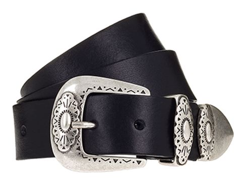 Vanzetti 35mm Leather Belt With Fittings W75 Black