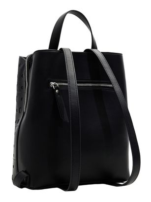 Yves Saint Laurent Black Croc Embossed Leather Tassel Fringe